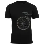 Cotton Prime Camiseta 'Bike Lover' marrón claro / negro / blanco