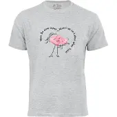 Cotton Prime Camiseta 'Super Mutti' gris / rosa / negro