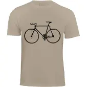 Cotton Prime Camiseta 'Bike - Fahrrad' camelo / negro