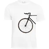 Cotton Prime Camiseta 'Bike Lover' negro / blanco