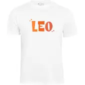 Cotton Prime Camiseta 'Löwe' naranja / blanco