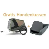 Croozer Remolque para bicicleta - Mikke XL - Verde musgo