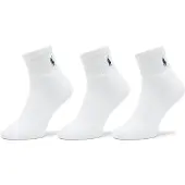 Ralph Lauren Calcetines 'QUARTER' negro / blanco