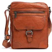 Spikes & Sparrow Bolsa de hombro Piel natural 21 cm marrón