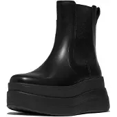 FitFlop Botines F-mode Stack Leather Chelsea