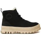 Palladium Botines con cordones 'Pallashock' negro