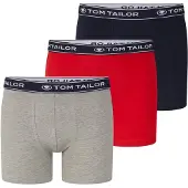 Tom Tailor Calzoncillo boxer azul oscuro / gris moteado / rojo / blanco