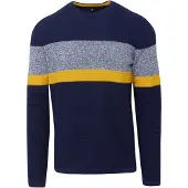 KOROSHI Jersey navy / amarillo / gris moteado