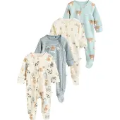 Next Pijama crema / aqua / azul paloma / marrón claro