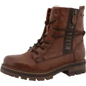 Mustang Botines con cordones marrón castaño / marrón moteado