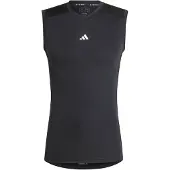 Adidas adidasCamiseta sin mangas de entrenamiento de compresión TECHFIT M Black Hombre