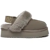 EVER AU Zapatillas de casa marrón moteado