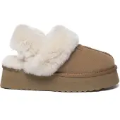 EVER AU Zapatillas de casa 'Fantail' marrón