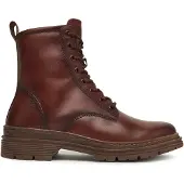 Tamaris Botines con cordones marrón rojizo
