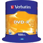 Verbatim 4.7gb 16x Velocidad Dvd-r 100 Unidades