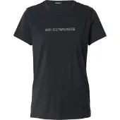 Emporio Armani para mujer. EW000408_AF13033 Camiseta Homie negro (M), Homewear, Algodón, Manga corta, outlet 2026.