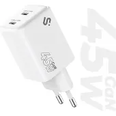 Subblim Cargador De Pared Gan Usb-c 45w