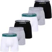Lacoste Calzoncillo boxer gris moteado / negro / blanco