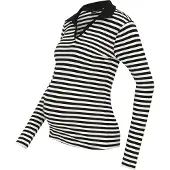 ONLY Maternity Camiseta 'OLMPilla' negro / blanco