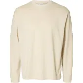 Selected Corte Holgado Camiseta De Manga Larga Hombres Beige M