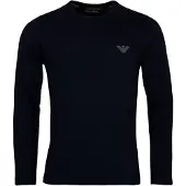 Emporio Armani Camiseta azul noche / blanco
