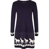 Happy girls Vestido navy / blanco
