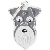 My Family Placa Para Mascotas Schnauzer