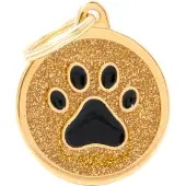 My Family Placa Para Mascota Circular Brillante Con Huella