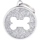 My Family Placa Para Mascotas Shine Bone Glitter Satin