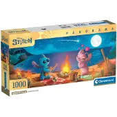 Clementoni Rompecabezas Panorámico Disney Stitch 1000 Piezas
