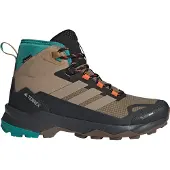 Adidas - Zapatillas de senderismo Hombre - Skychaser AX5 Mid GTX Climawarm+ Cardboard/Blanch Cargo/Pure Teal - Talla 9 UK - Marrón
