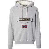 Napapijri Sudadera 'Burgee Wint 4' gris moteado / naranja / rojo / negro