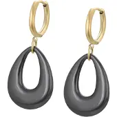 NAEMI Pendientes oro / negro