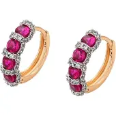 NAEMI Pendientes oro / rosa / transparente