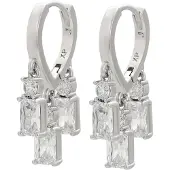 Faina Pendientes plata / transparente