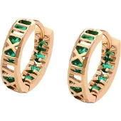 Gaya Pendientes oro / esmeralda