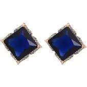 NAEMI Pendientes navy / oro
