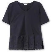 Sheego Camiseta azul oscuro