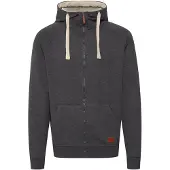 Blend Sudadera con cremallera 'Speedy' marrón / gris