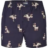 Happy Shorts Calzoncillo boxer ecru / marino / marrón