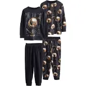 Next Pijama marrón / negro / blanco