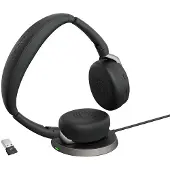 Jabra Auriculares Inalámbricos Evolve2 65 Flex Uc Stereo + Wireless Charger Usb-a