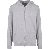 Urban Classics Sudadera con cremallera gris moteado