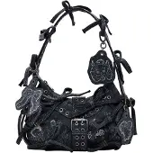 Desigual Bolso de hombro 'María Escoté' gris / gris oscuro