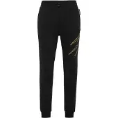 Plein sport Pantalón 'Scratch' oro / negro