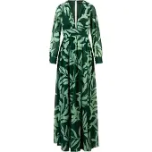 Kraimod Vestido de noche verde oscuro
