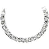 Faina Pulsera plata / transparente