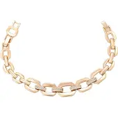 NAEMI Pulsera oro rosa / transparente