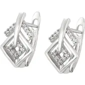 Faina Pendientes plata / transparente