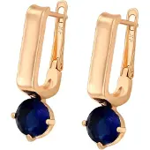 NAEMI Pendientes navy / oro